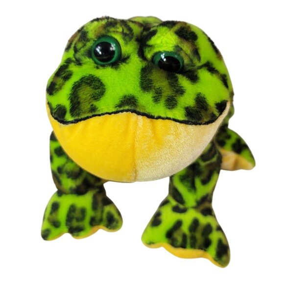 2/$15 Webkinz Bullfrog Plush Green Frog Stuffed Animal Beans Ganz No Codes HM114 - Picture 2 of 11